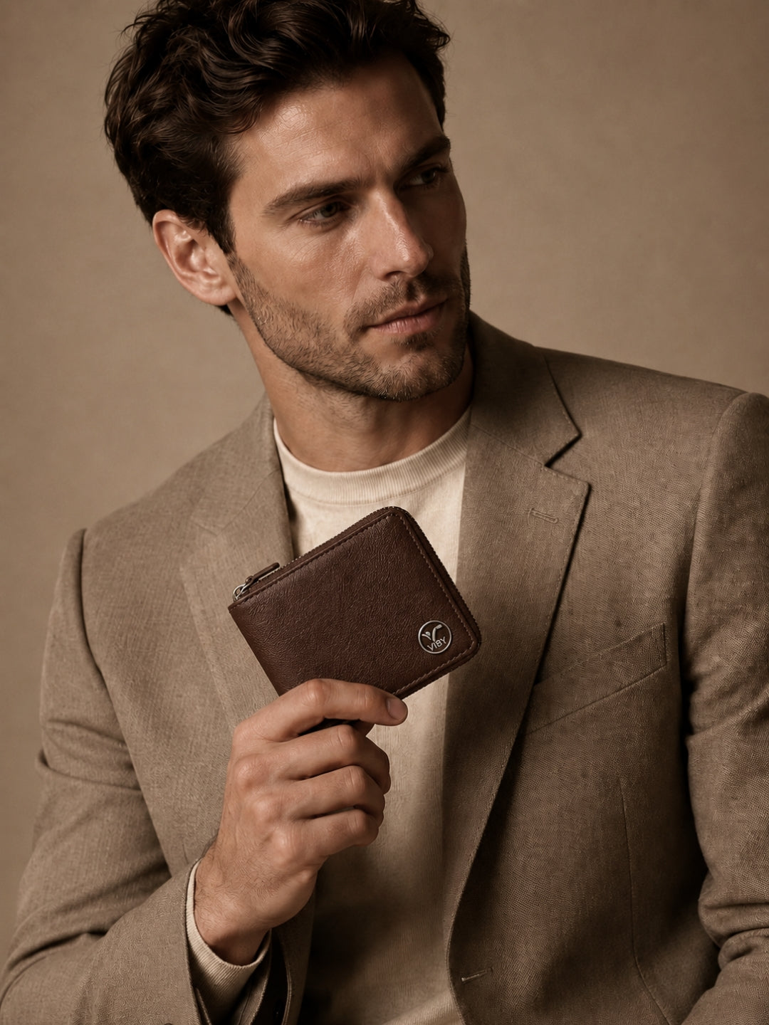 Zipper Wallet  brown
