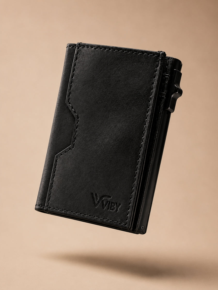 black Pop-Stack Pop-up Wallet