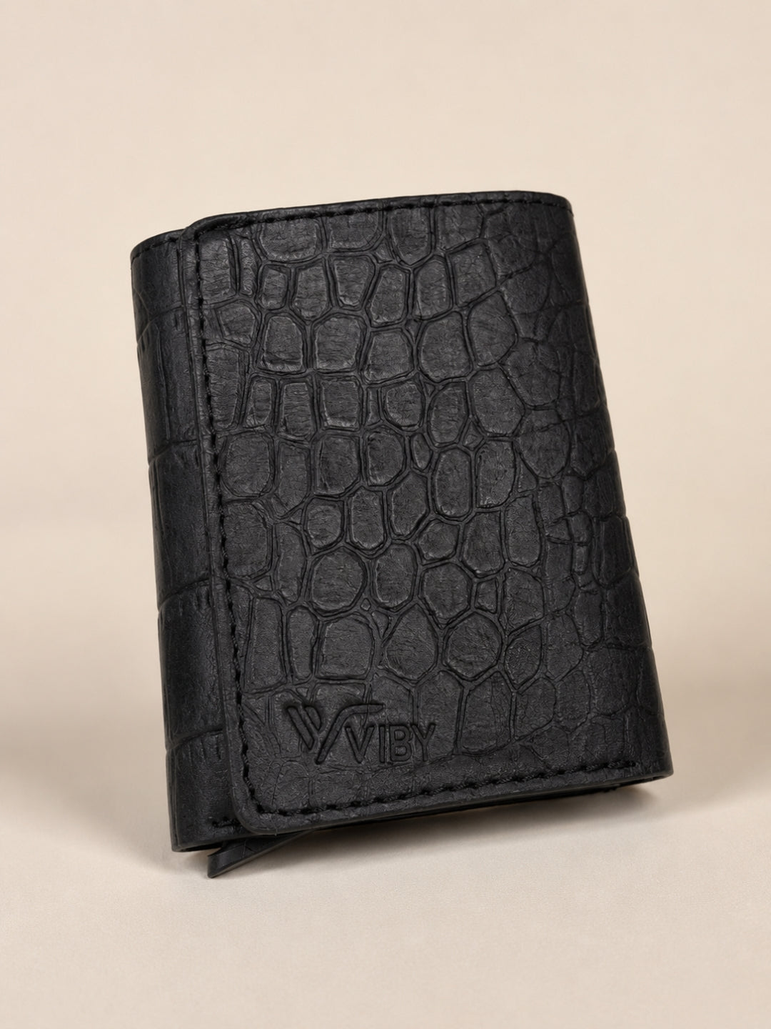 Pop-Up Three Fold Wallet black