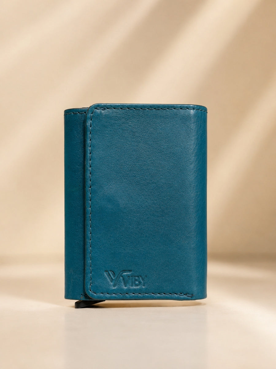 Pop-Up Three Fold Wallet blue