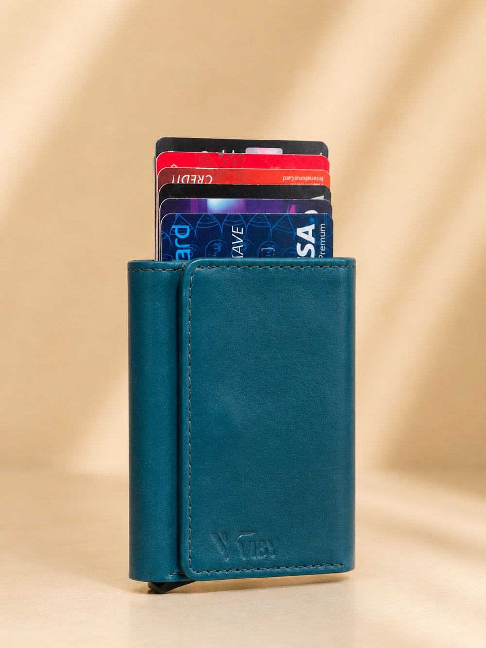 Pop-Up Three Fold Wallet blue
