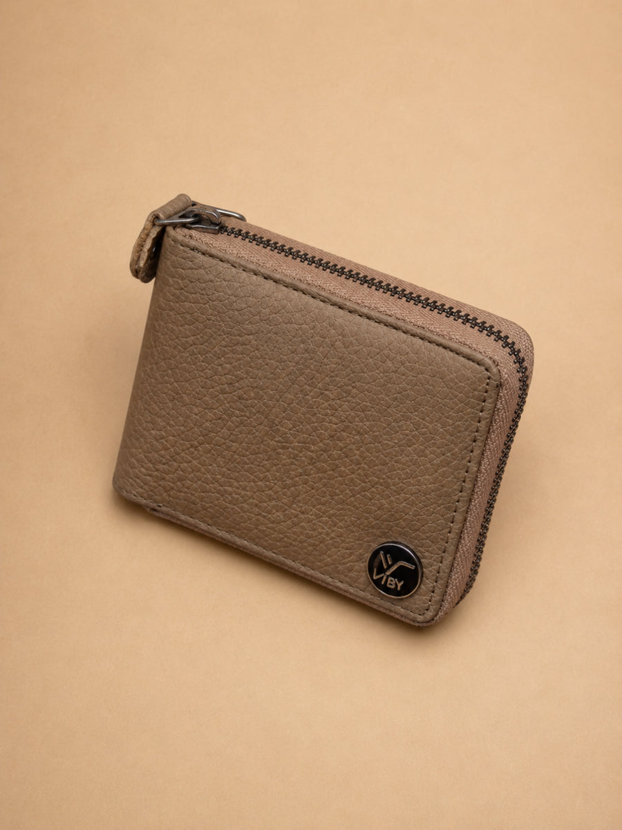 Zipper Wallet  light brown