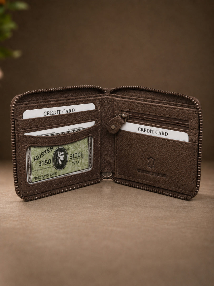 Zipper Wallet  brown