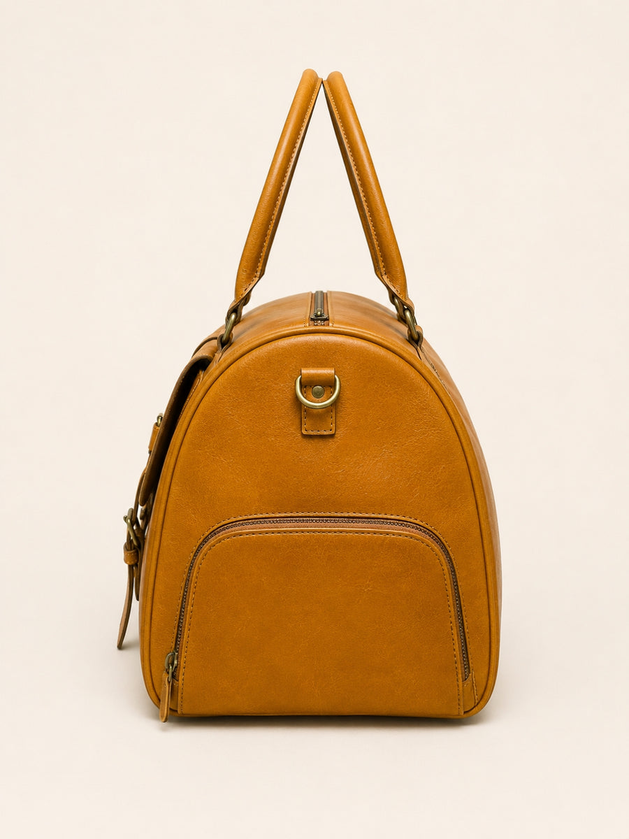 leather duffel bag