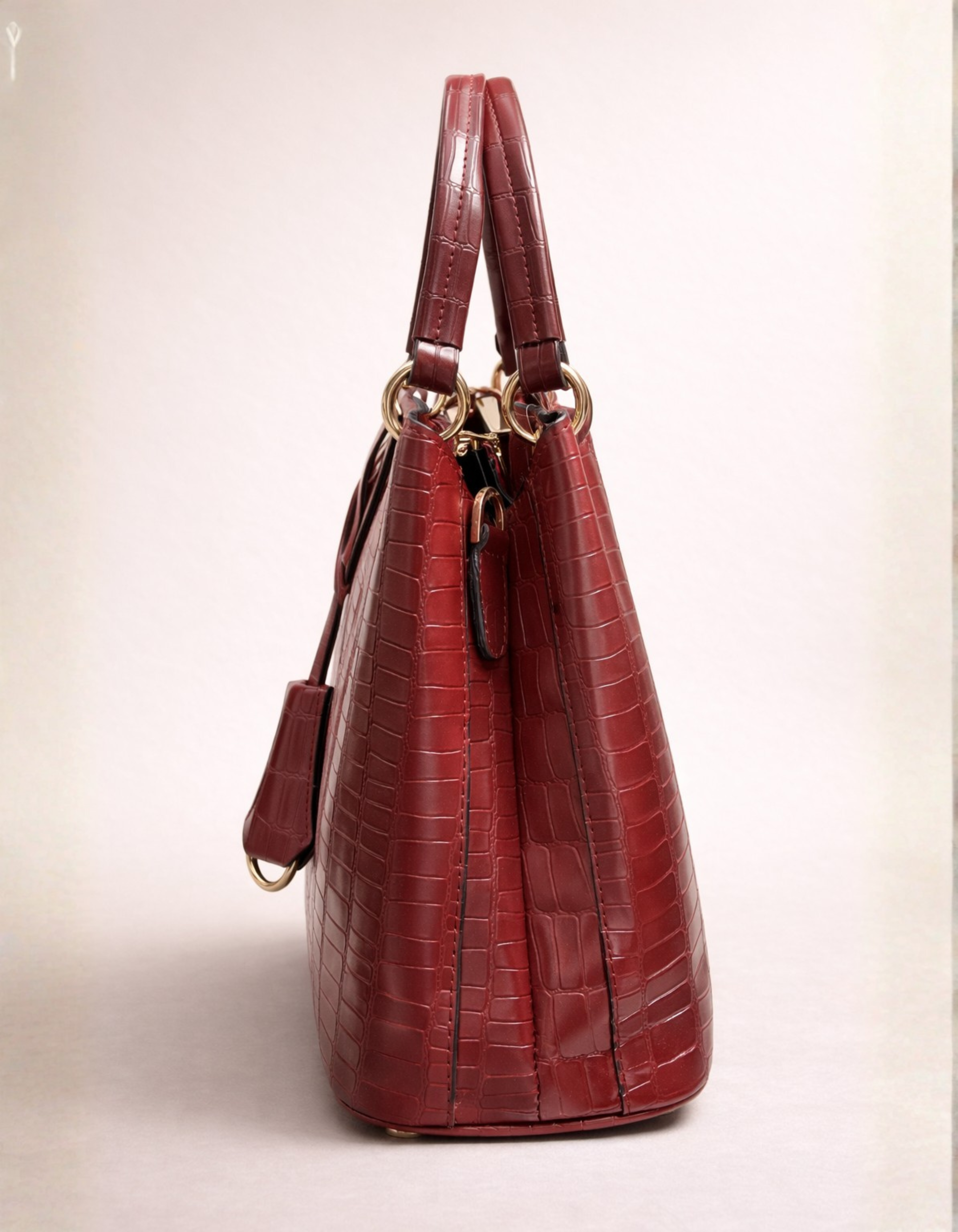 red handbag