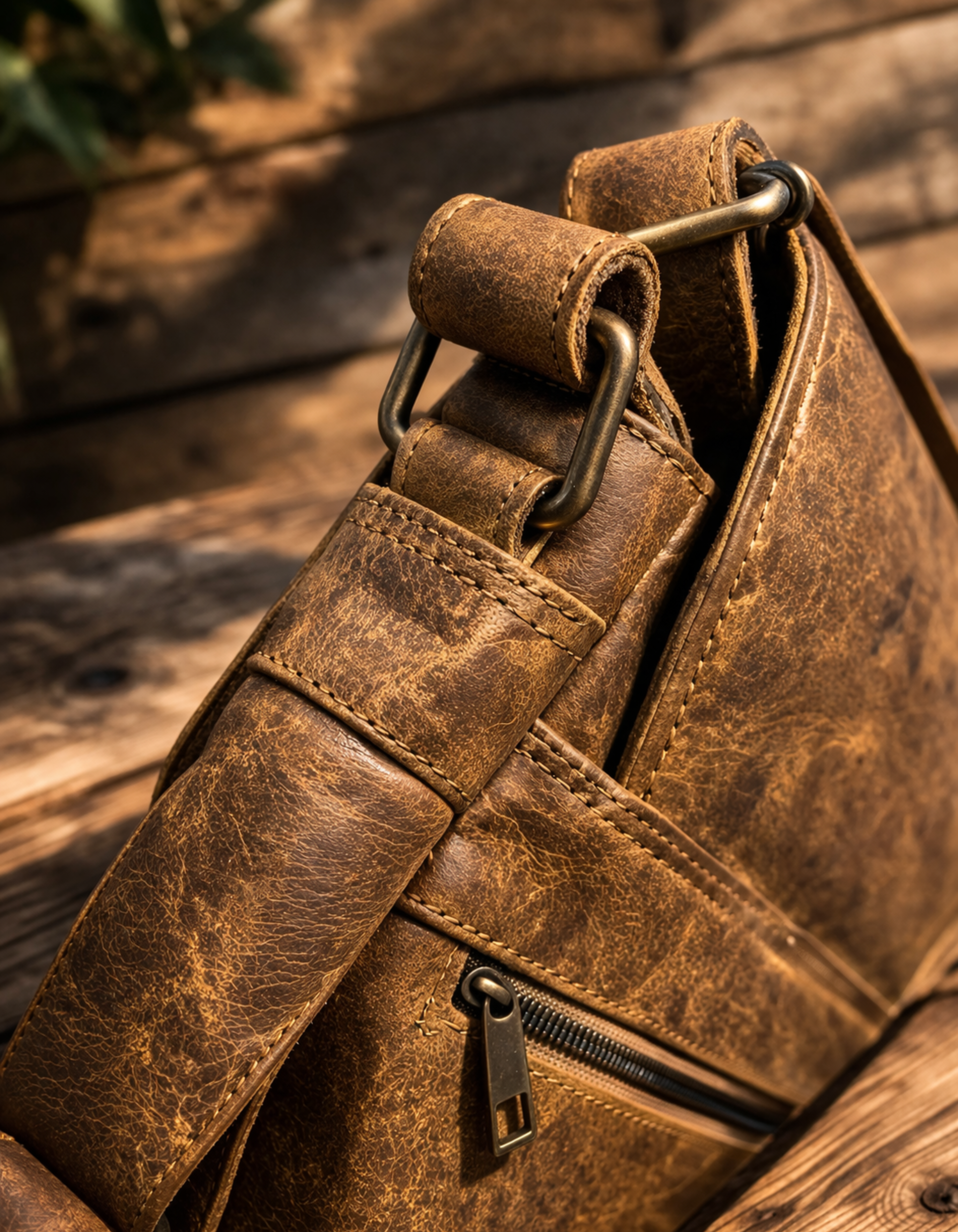 mens sling bags light brown