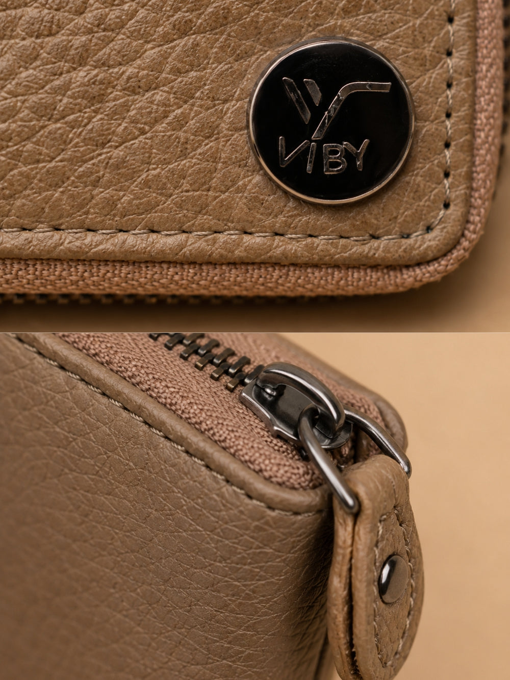 Zipper Wallet  light brown