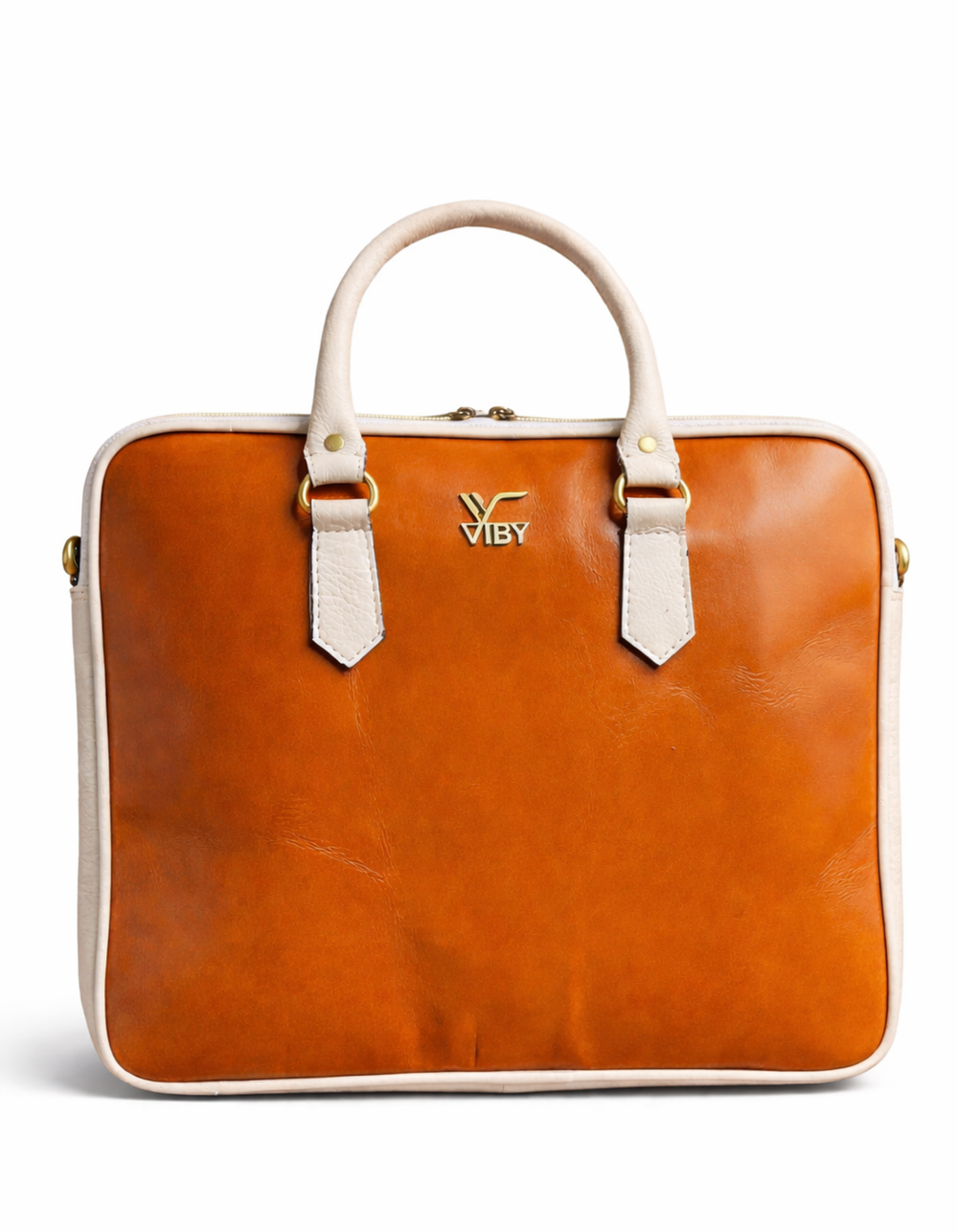 office mens bags brown and cream