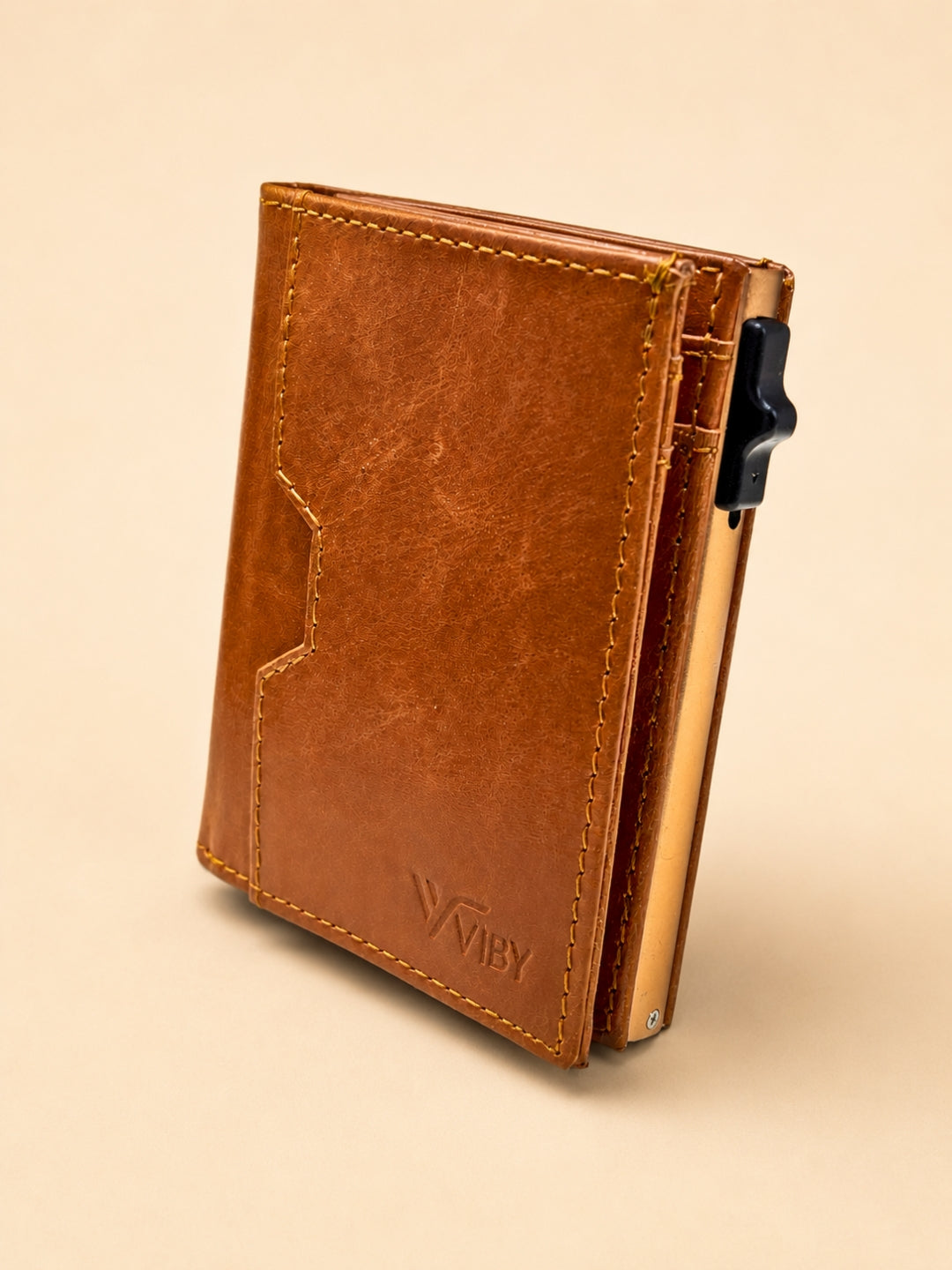 light Brown Pop-Stack Pop-up Wallet