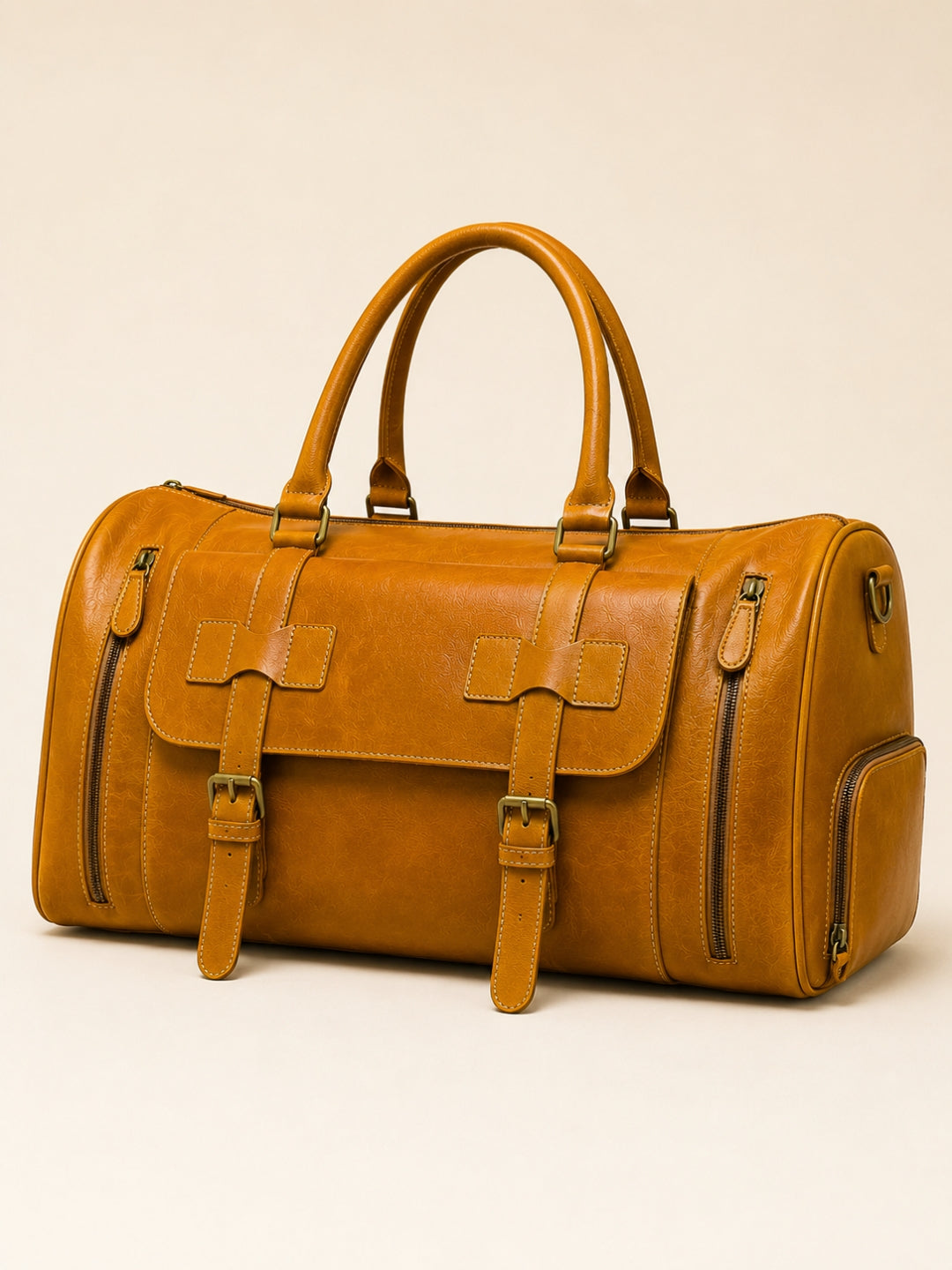 leather duffel bag