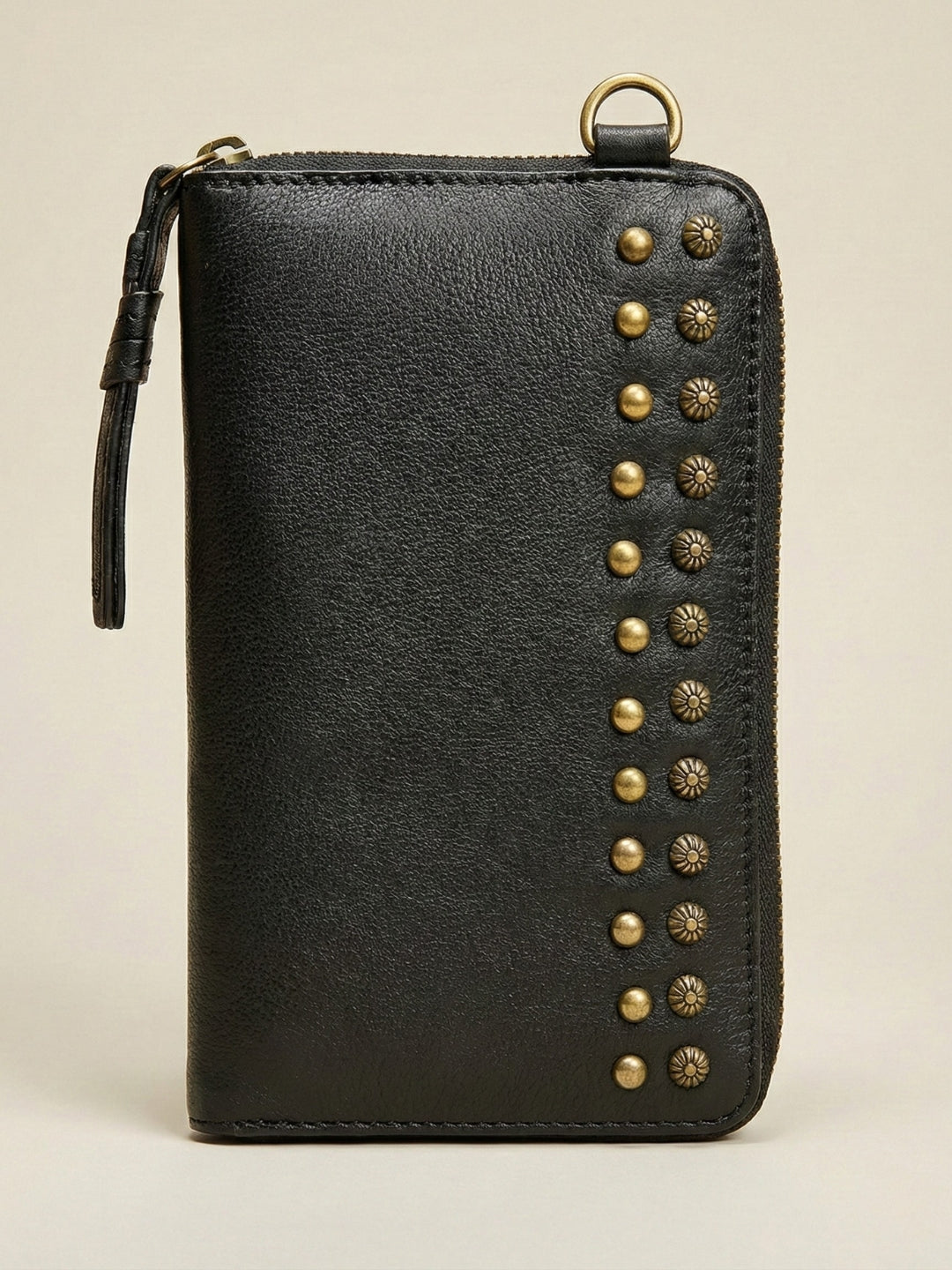 Studded Phone Wallet black