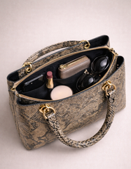 VIBY SEINNA Women PYTHON Leather Handbag