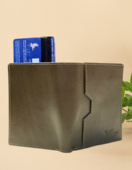 olive green wallet