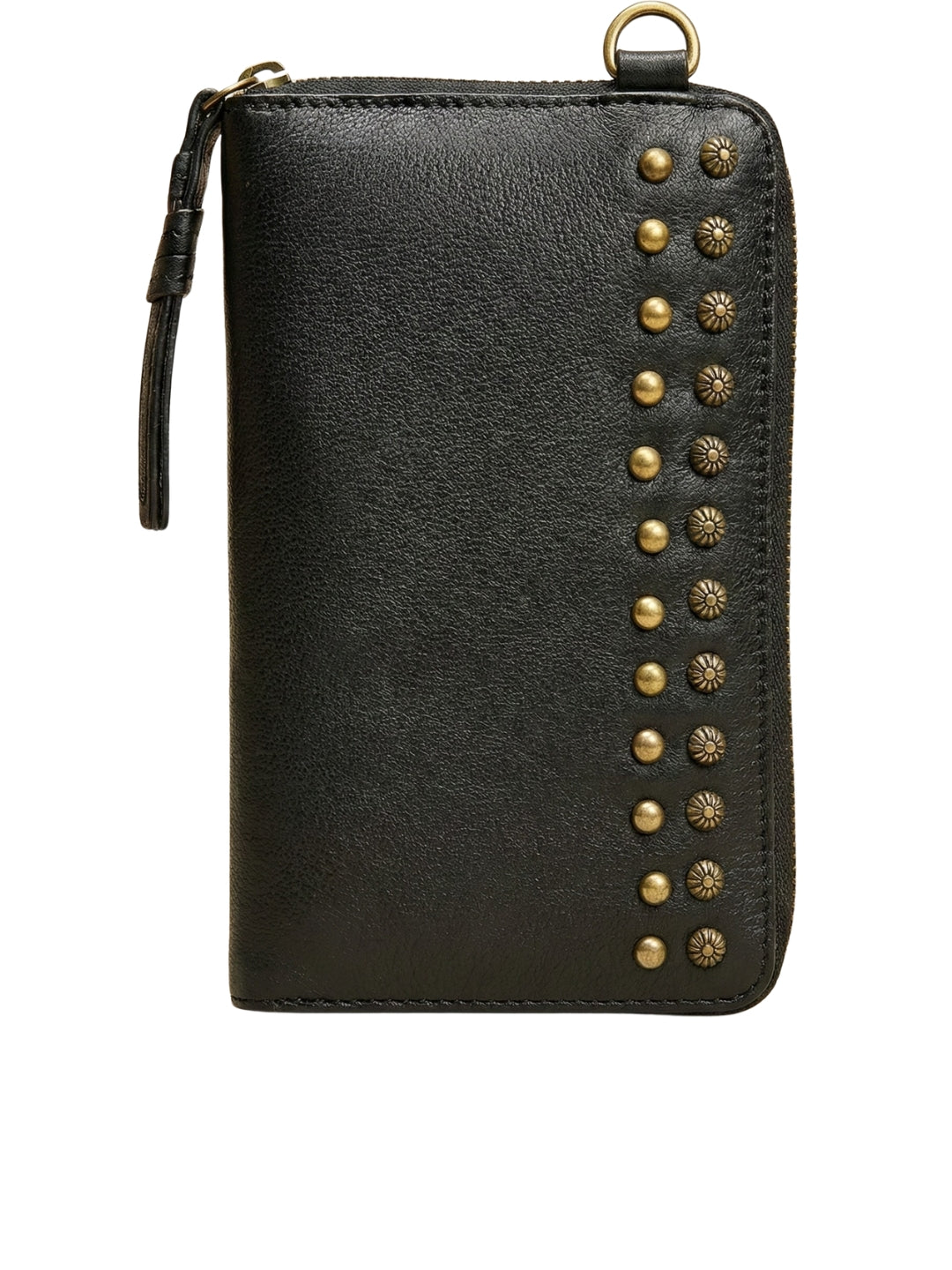 Studded Phone Wallet black