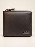 Brown Zipper Wallet for Men