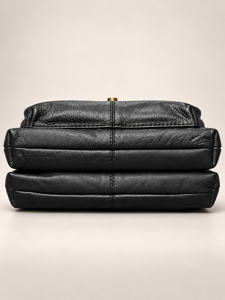 Black Braided Sling Bag