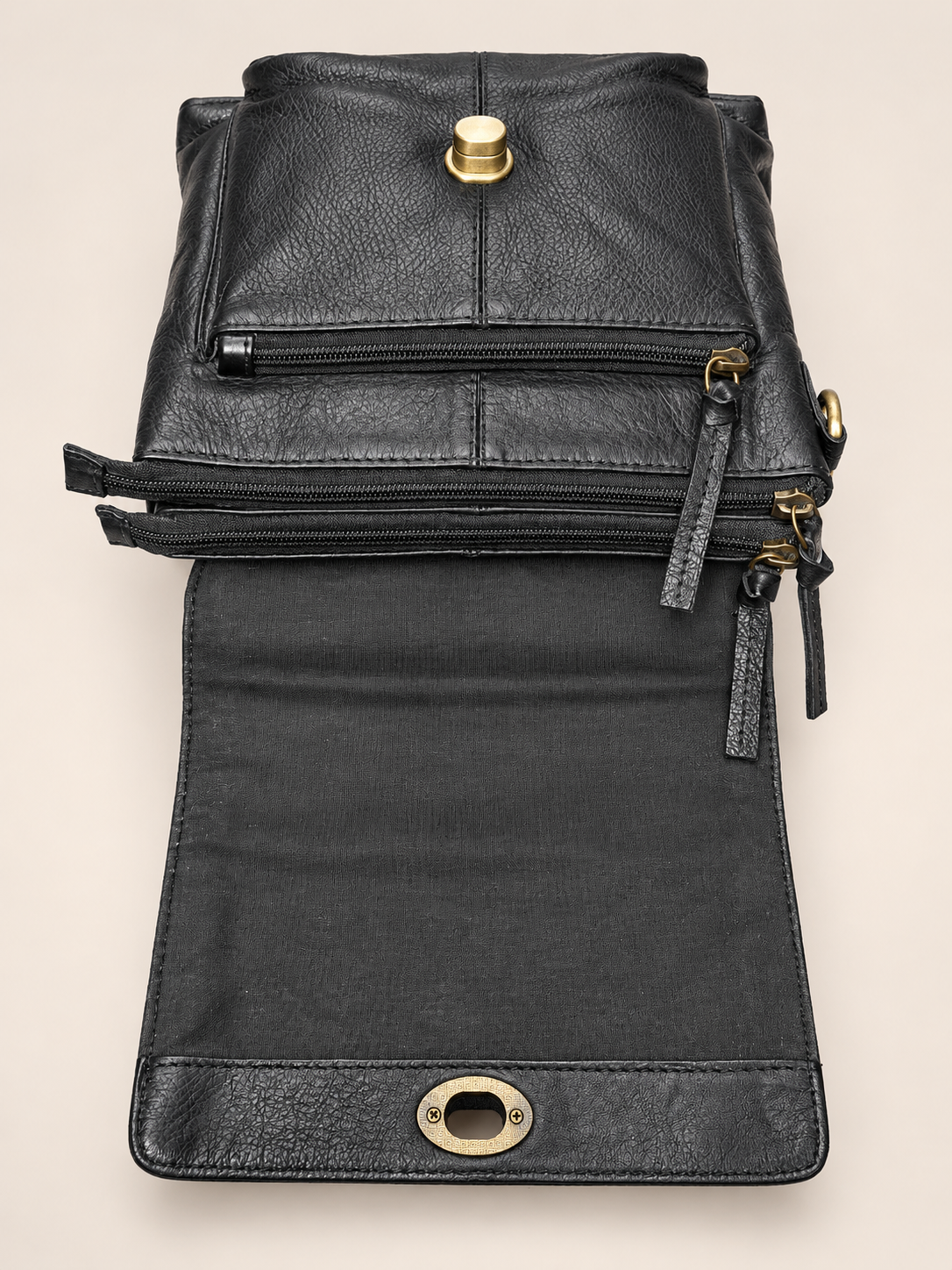 Black Braided Sling Bag