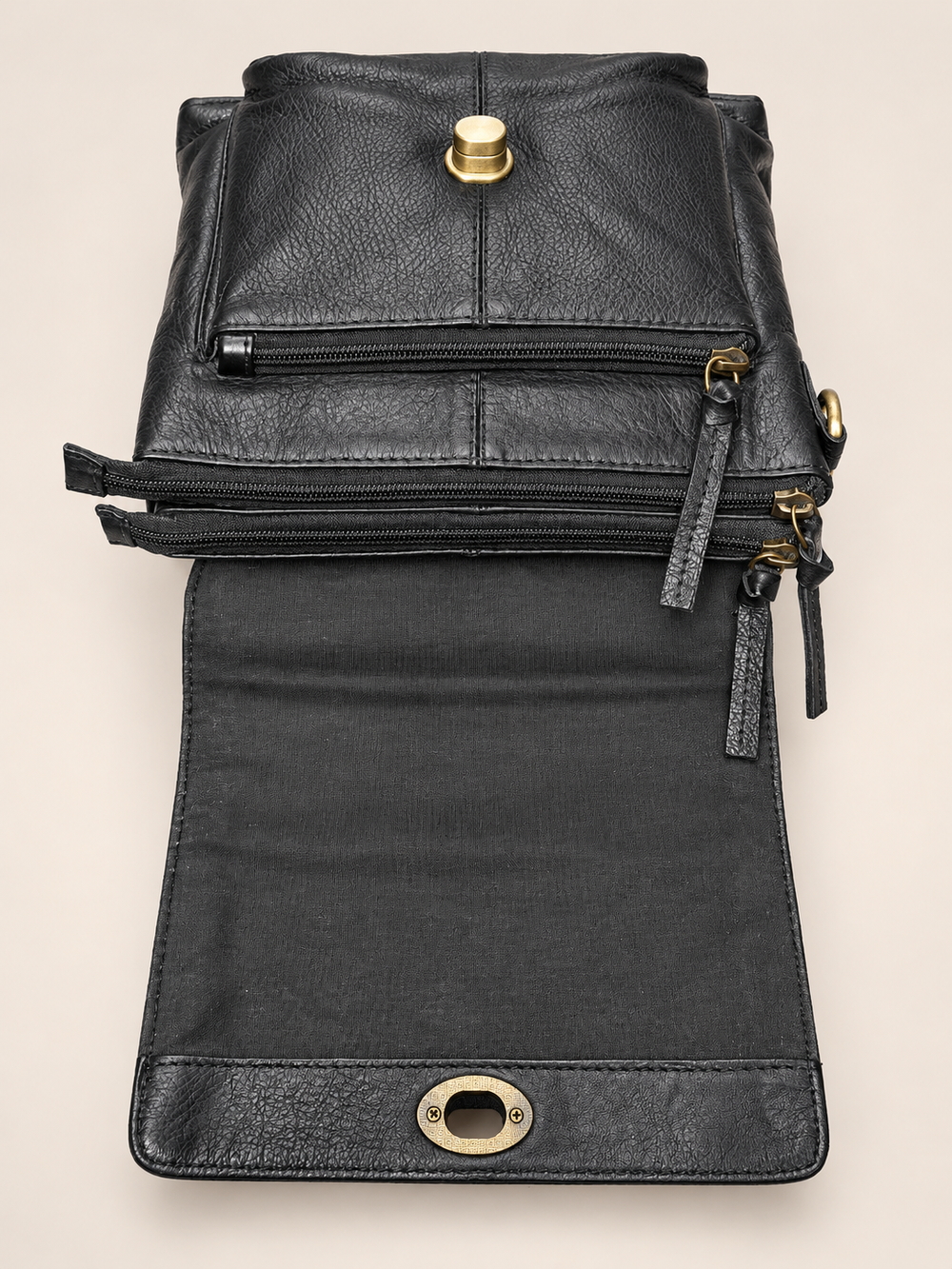 Black Braided Sling Bag
