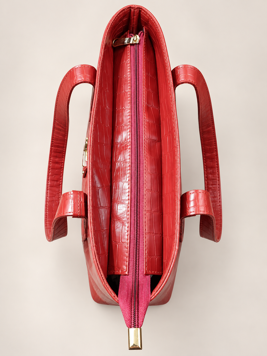 Red Croc Tote 