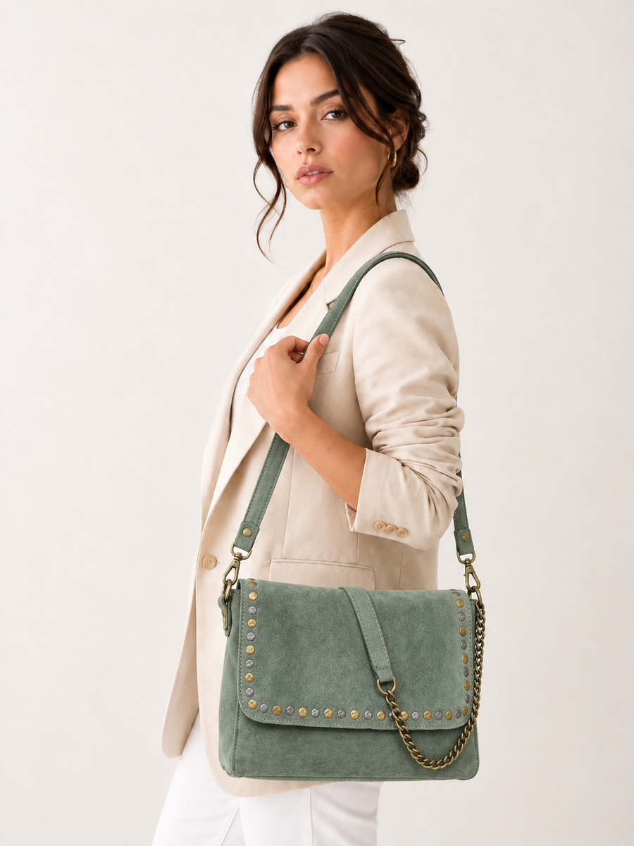 olive green bags 
