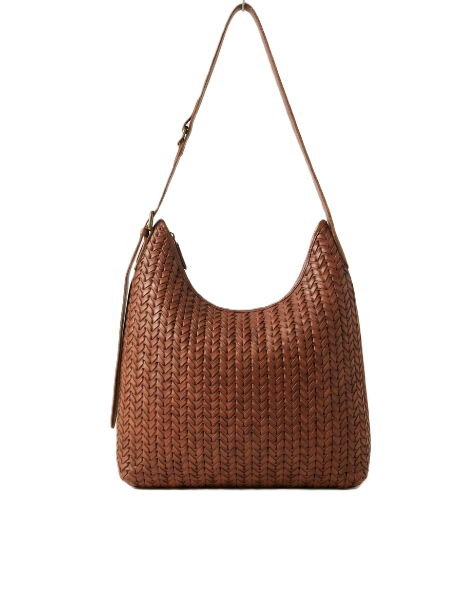 Handwoven Leather Shoulder Bag