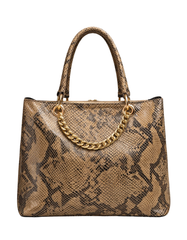 VIBY SEINNA Women PYTHON Leather Handbag