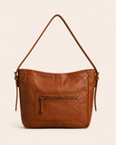 Tan Woven Leather Shoulder Bag