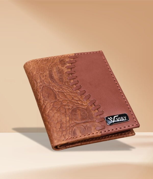 Luxurious crocodile leather wallet exterior