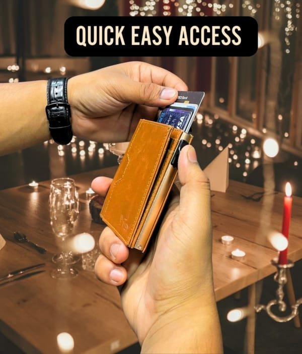RFID Pop-Up Wallet with Quick Card Access